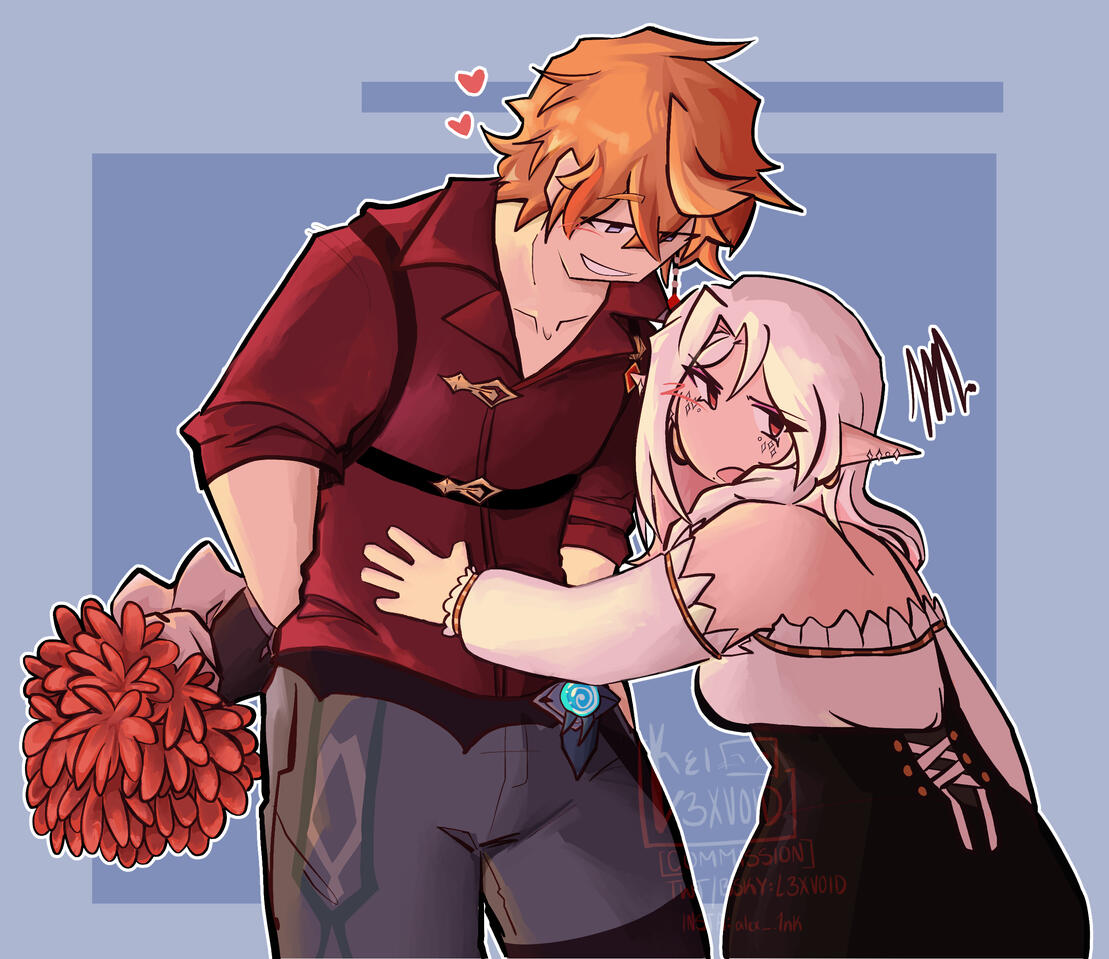 Childe x oc - Commission for Ari